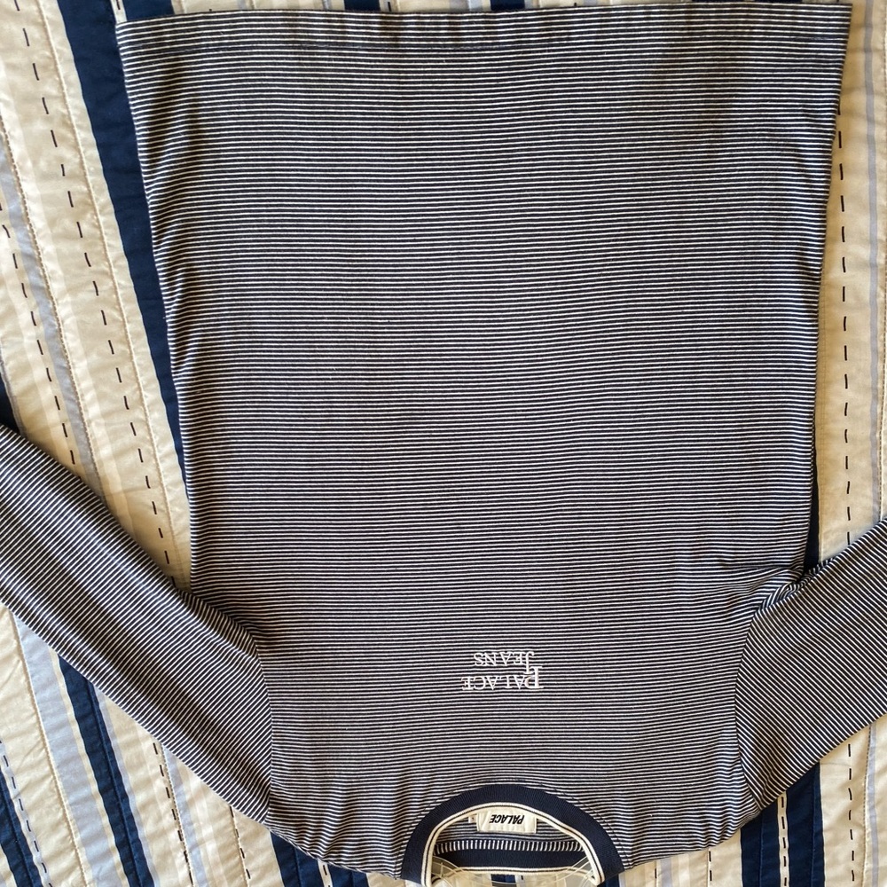 Large striped palace jeans long sleeve shirt